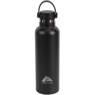 Ozark Trail 24 fl Black Insulated Stainless Steel Water Bottle, Twist Cap. (Black), 31306BLA