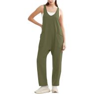Jumpsuits for Women Casual Summer Wide Leg Linen Jumpsuit Romper Wide Leg Jumpsuits Rompers 2024 Vacation Beach Outfits