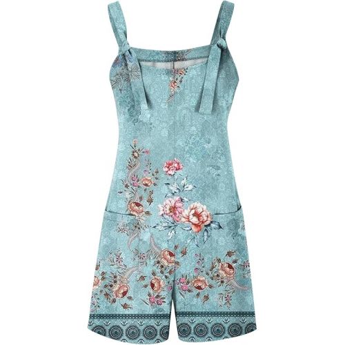 제네릭 Rompers for Women Sleeveless Romper Loose Jumpsuits Bibs Shortalls 2024 Summer Clothes