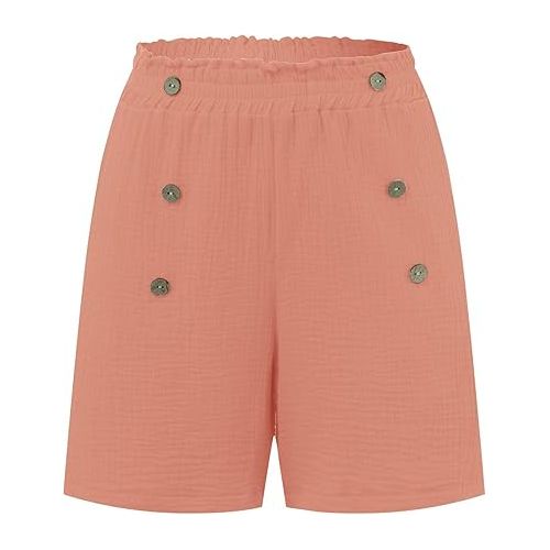 제네릭 Shorts for Women Summer Casual Comfy Solid Color Lace Up Casual Shorts Camo/Solid/Floral Print Shorts with Pockets