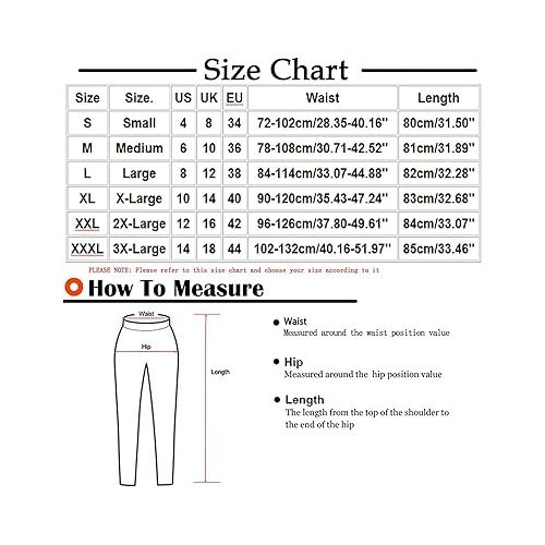 제네릭 Capri Pants for Women Casual Summer Drawstring Elastic Waist Cropped Pants Loose Comfy Lightweight Capris with Pockets