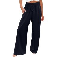 Womens Wide Leg Pants Summer Wide Leg Casual Wide Leg Y2K Streetwear Pants Long Straight Suit Pants