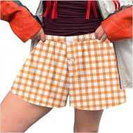 Womens Lightweight Shorts 2024 Summer Plus Size Baggy Trendy Short Pants Camo/Solid/Floral Print Plus Size Shorts