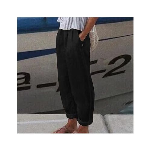 제네릭 Black Leather Pants Linen Outfits Women Radar Pants Women Wide Leg Pants Woman Pink Jumpsuit Women Biker Shorts Yoga Flare Pants for Women Womens Black Dress Pants Dressy Pants for Women