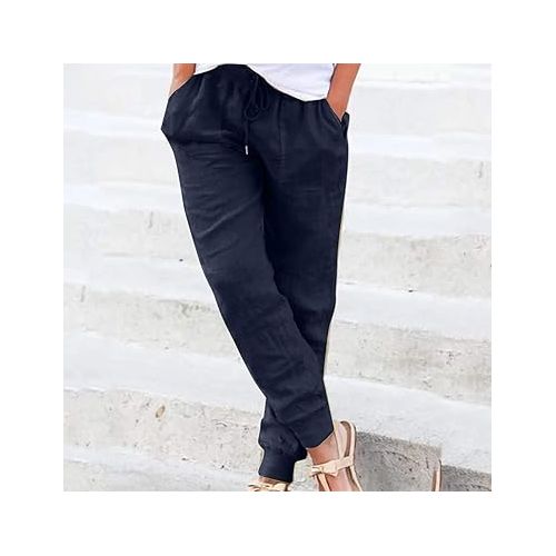 제네릭 Cargo Pants for Women High Waist Loose Casual Trouser High Waisted Work Pants Pants Lounge Trousers