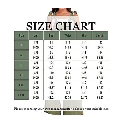 제네릭 Jumpsuits for Women Casual Jumpers One Piece Wide Leg Rompers High Waist Wide Leg Overalls with Pockets 2024