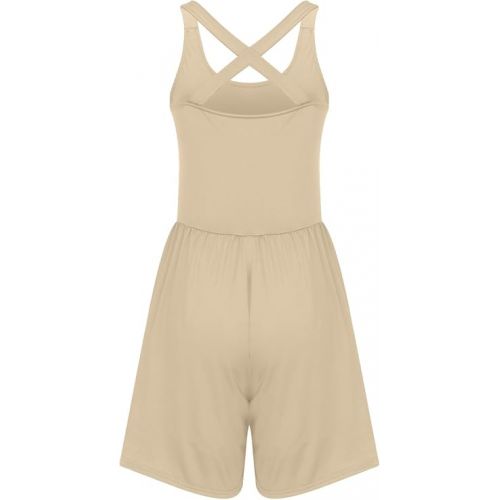 제네릭 Womens Rompers Casual Sleeveless Romper Loose Pants Jumpsuit Jumpsuit Rompers with Pockets