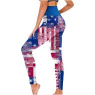 4Th of July Yoga Leggings Pants American Flag Print Patriotic Trousers Independence Day Slimming Comfy Pants Summer 2024