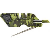 Multi-Function Pocket Knife Sharpener & Survival Tool with Fire Starter, Whistle, and Diamond Sharpening Rod - Ideal for Straight and Serrated Blades