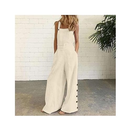 제네릭 Cargo Pants for Women Business Work Casual Pants Wide Leg Y2K Streetwear Pants Trousers with Pockets Capris