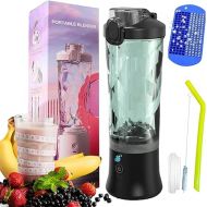Best 4Vi Portable Blender, Rechargeable Mini Blender For Shakes And Smoothies 20 Oz Mini Blender Cup with Travel and USB Rechargeable for Office, Gym, Kitchen BLACK