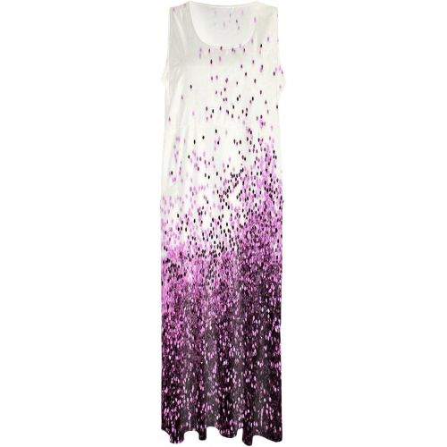 제네릭 FlowyDresses for Women 2024 Cute Beach Sleeveless Tank Dress with Pockets Cotton Linen Summer Casual Floral Long Dress