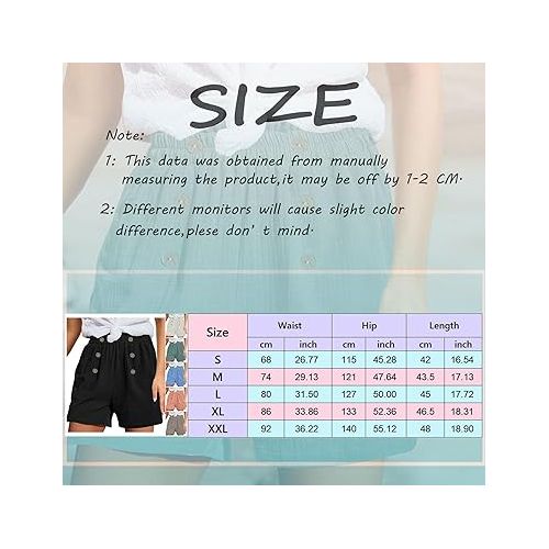 제네릭 Womens Short 2024 Summer Beach Baggy Trendy Short Pants Camo/Solid/Floral Print Cargo Shorts