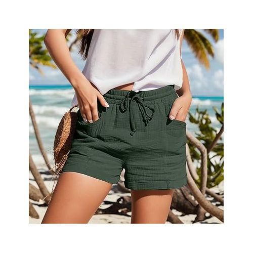 제네릭 Women Denim Shorts Trendy High Waisted Seamed Front Stretchy Denim Shorts Denim Short Jeans