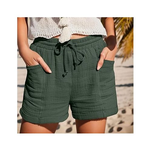 제네릭 Women Denim Shorts Trendy High Waisted Seamed Front Stretchy Denim Shorts Denim Short Jeans