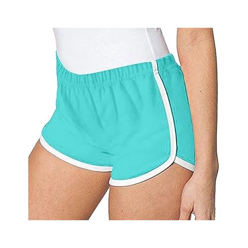 제네릭 Summer Shorts for Women 2024,3 PC Plus Size Women's Shorts Elastic Waist Workout Running Gym Joggers Athletic Yoga Shorts