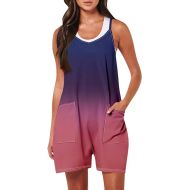 Womens Rompers Casual Summer Outfits Shorts paghetti Strap Shorts Overalls Jumpsuit Jumpsuit Rompers with Pockets