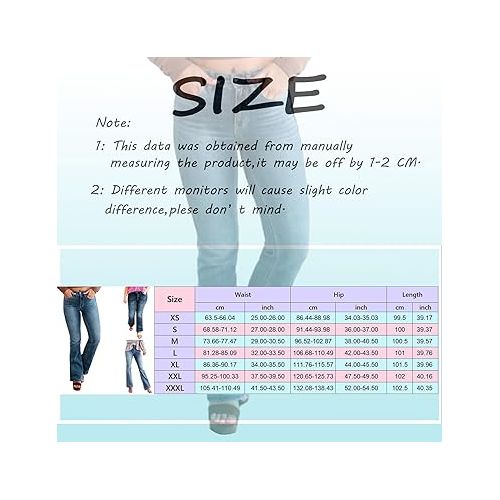 제네릭 Jeans for Women High Waisted Straight Ankle Stretch Low Rise Barrel Jean Drawstring Elastic Waist Denim Pants