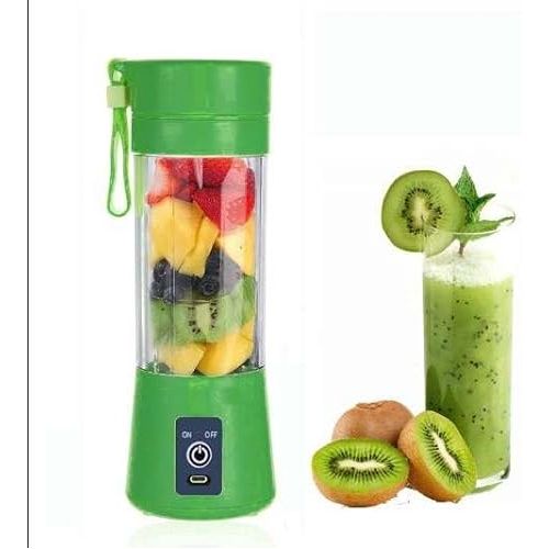 제네릭 Portable Blender USB Rechargeable Best Personal Blender for Shakes and Smoothies, with 4 Ultra-sharp Blades for Travel, Office & Sports (Green)