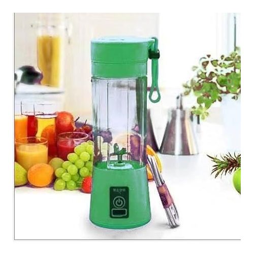 제네릭 Portable Blender USB Rechargeable Best Personal Blender for Shakes and Smoothies, with 4 Ultra-sharp Blades for Travel, Office & Sports (Green)