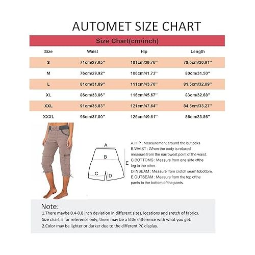 제네릭 Cargo Capris Pants for Women Summer Casual Drawstring Low Waisted Hiking Jogger Pants Lightweight Outdoor Cotton Capri Pants