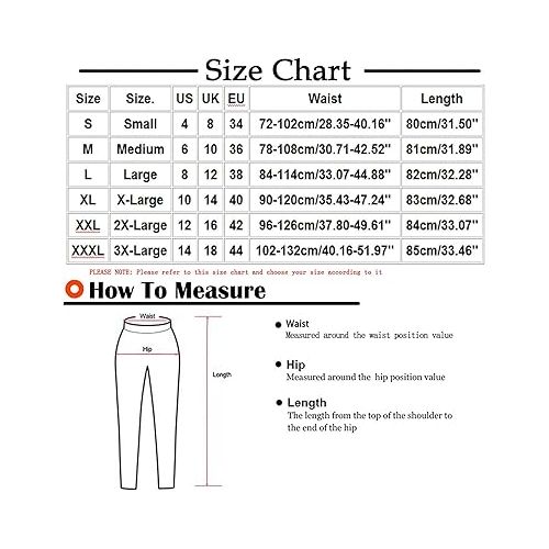 제네릭 Capri Pants for Women Plus Size Dressy Elastic Waist Drawstring Cropped Trousers Summer Comfy Linen Capris with Pockets