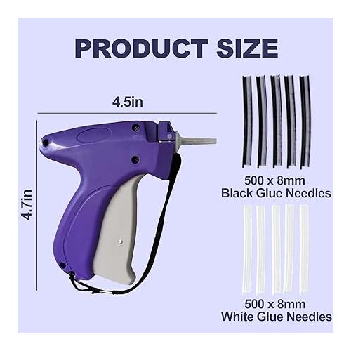 제네릭 Quick Clothing Fixer, Quick Stitch Sewing Gun, Stitch Gun for Clothes, Tagging Gun for Clothing