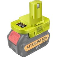 DM18RL Battery Adapter for Dewalt to Ryobi Battery Adapter, Convert Dewalt 20V Llithium Battery to Ryobi 18V P107 P108 Battery with 5V 2.1A MAX USB Charge