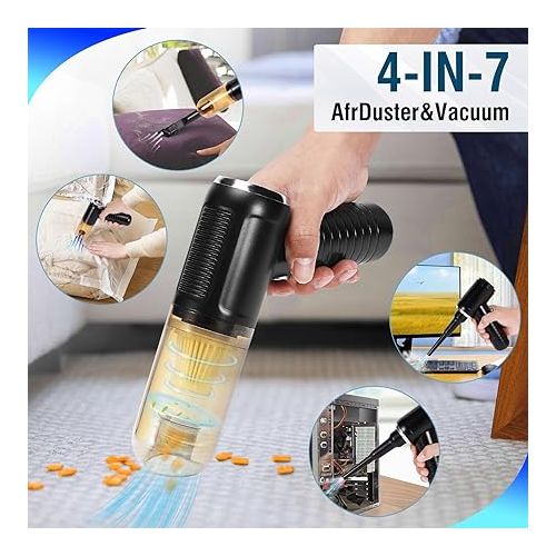 제네릭 Infoblaeze Car Vacuum Cleaner Portable Handheld Vacuum Cordless 15000Pa Mini Wireless Vacuum Cleaner for Car Home Pet Hair Office Cleaning Supplies