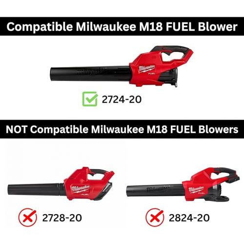 제네릭 Milwaukee M18 Leaf Blower Wall Mount Compatible with 2724-20, 2724-21 - Heavy-Duty Black Wall Mounting Bracket Holder Storage Hook