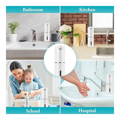 제네릭 Generic Foam Soap Dispenser, Simple Human Soap Dispenser Automatic, IPX5 Waterproof and Leakproof, USB-C Fast Charging Automatic Foaming Soap Dispenser