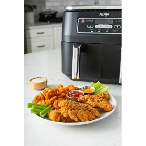 제네릭 Ninja Foodi 4-in-1 8-Quart. 2-Basket Air Fryer with DualZone Technology- Air Fry, Roast, and More