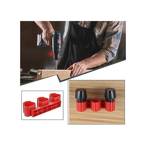 제네릭 5 Pack Battery Holder Wall Mount Storage Compatible with Milwaukee Battery Holder Wall Mount M12 12V 48-11-2420 48-11-2401 48-11-2411 Compatible with Makita/Bosch