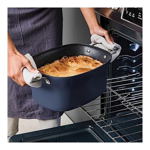 제네릭 Ninja Foodi PossibleCooker PRO 8.5 Quart Multi-Cooker, with 8-in-1 Slow Cooker, Dutch Oven, Steamer, Glass Lid Integrated Spoon, Nonstick, Oven Safe Pot to 500°F, Navy