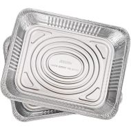 Aluminum Pans Trays with Pack of 30-12x8 Inch Food Container Trays - Disposable Pans Trays Great for Cooking & Storing Food - Compatible with Ninja Foodi XL Series