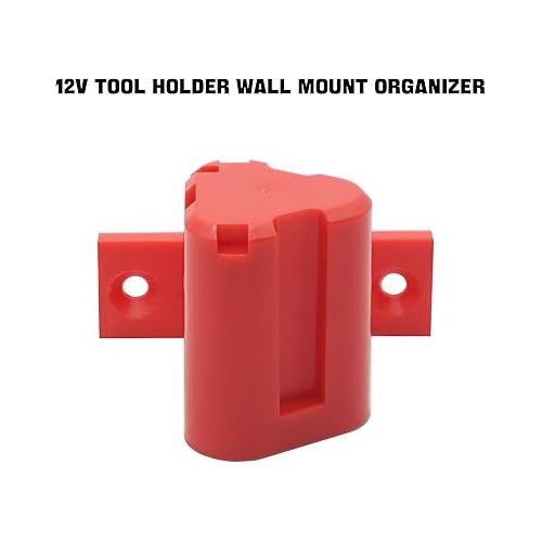 제네릭 5PCS M12 Tool Holder and Tool Storage Compatible with Milwaukee Drill Holder, Dirll Holder Wall Mount for Milwaukee M12 Drill, DIY Drill Tool Hanger Power Tool Storage Vertical Drill Mount