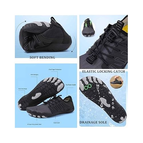 제네릭 Hike Footwear Barefoot Womens, Hike Footwear Barefoot Mens, Hike Shoes Womens Waterproof, Non-Slip Barefoot Shoes