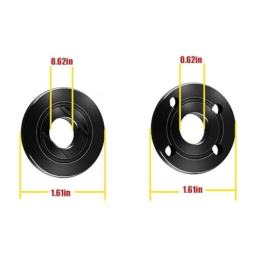 제네릭 Angle Grinder 193465-4 224399-1 224568-4 Wrench Spanner Metal Lock Nut Flange 1/4''-20 Compatible with Dewalt Milwaukee Makita Bosch Black&Decker Ryobi 4.5