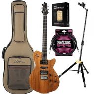 Godin (036523) xtSA Koa Electric Guitar, Hercules Stands GS415B,?D’Addario Humidipak, ErnieBall Cable Bundle