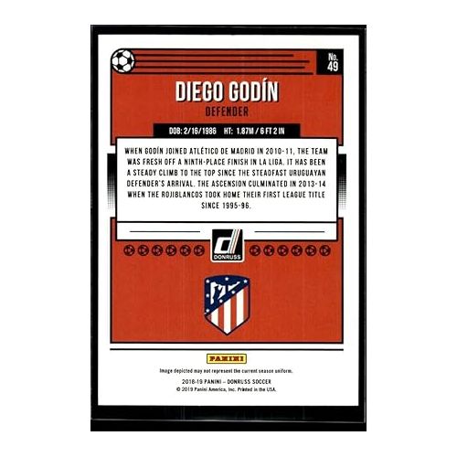 제네릭 Soccer 2018-19 Donruss Press Proof Silver #49 Diego Godin
