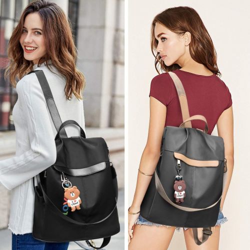 제네릭 [아마존 핫딜]  [아마존핫딜]LEMEDE Women Backpack Purse Waterproof Nylon Anti-theft Rucksack Lightweight Travel School Shoulder Bag