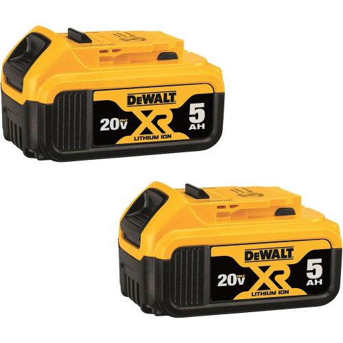 제네릭 Generic DeWaIt 20V Max XR 20V Battery, 5.0-Ah, 2-Pack (DCB205-2)