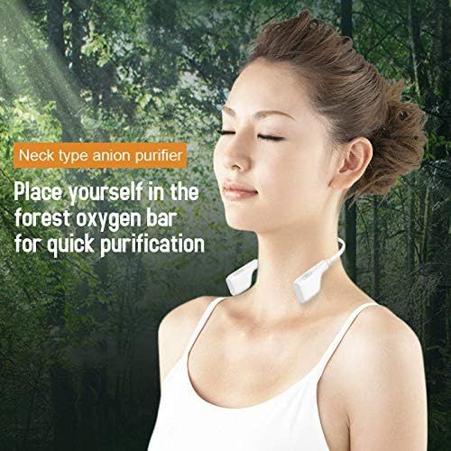 제네릭 Generic Portable Air Purifier, Wearable Hanging Neck Air Purifier, Negative Ion Generator for Purifying Body, Hepa filter, USB Charging Mini Air Cleaner for Travel, Bedroom, Smoke, Pollen,