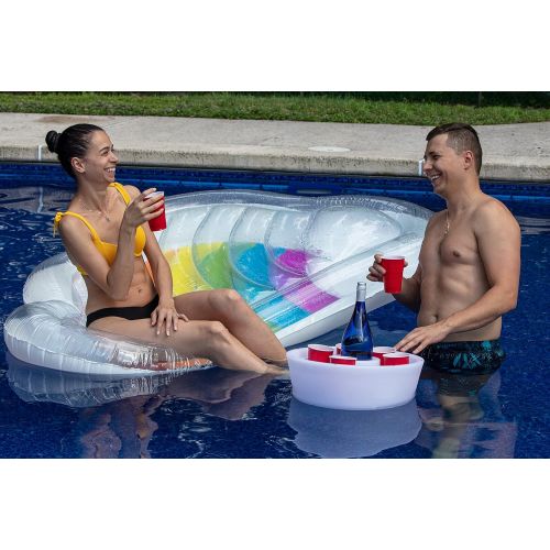 제네릭 Generic Floating Tray 2020 Pool SPA HOT TUB Float LED Tray Movable Glass Holder for HOT TUB Swim SPA