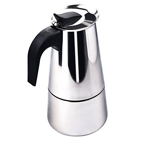 제네릭 Generic 4/6/9-Cup Coffee Pot Espresso Coffee Maker-Stovetop Espresso Maker/Italian Moka Coffee Pot-Stainless Steel Coffee Cup Percolator Stove top with Permanent Filter and Heat Resistant