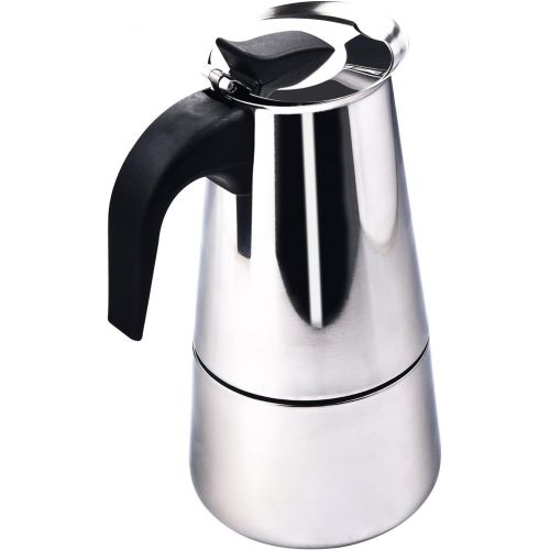 제네릭 Generic 4/6/9-Cup Coffee Pot Espresso Coffee Maker-Stovetop Espresso Maker/Italian Moka Coffee Pot-Stainless Steel Coffee Cup Percolator Stove top with Permanent Filter and Heat Resistant