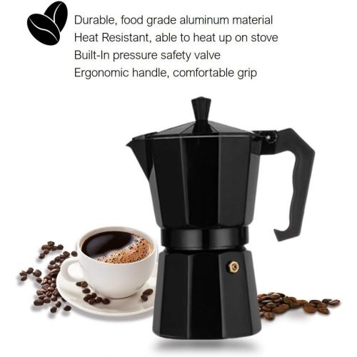 제네릭 Generic Espresso Maker Coffee Moka Pot 150ml Stove Top Coffee Maker Coffee Press Brewer Percolator