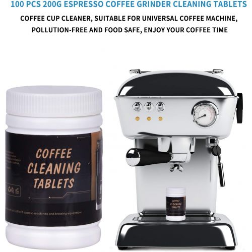 제네릭 Generic 100 PCS 200g Espresso Coffee Grinder Cleaning Tablets, Coffee Cup Cleaner, Suitable for Universal Coffee Machine, Pollution-Free and Food Safe, Enjoy your Coffee time