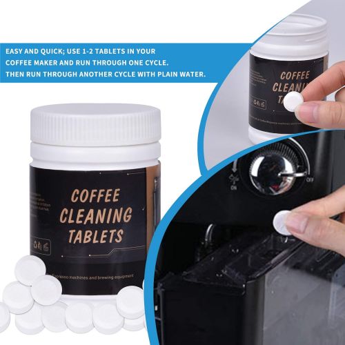 제네릭 Generic 100 PCS 200g Espresso Coffee Grinder Cleaning Tablets, Coffee Cup Cleaner, Suitable for Universal Coffee Machine, Pollution-Free and Food Safe, Enjoy your Coffee time