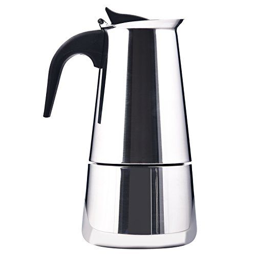 제네릭 Generic 4/6/9-Cup Coffee Pot Espresso Coffee Maker-Stovetop Espresso Maker/Italian Moka Coffee Pot-Stainless Steel Coffee Cup Percolator Stove top with Permanent Filter and Heat Resistant